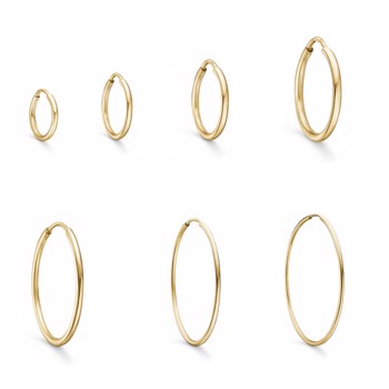  8kt. guld Ørering fra Støvring Design - i flere størrelser - 10-50 mm